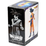 “Caja de la figura Goku Super Hero Dragon Ball Super Bandai.”