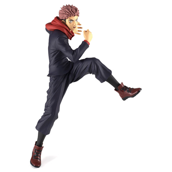 “Figura de acción Yuji Itadori en pose de combate King of Artist.”

