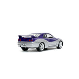 Nissan Skyline GT-R (BCNR33) 1995 - Auto a Escala 1:32 Jada Toys Fast & Furious | JT-32587