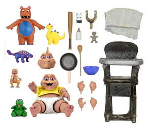  “Figura Baby Sinclair detallada con escultura precisa, colores auténticos y accesorios intercambiables.”