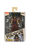  "Figura TMNT Karai City at War (Mirage Comics) de NECA en empaque original, mostrando sus detalles y diseño."