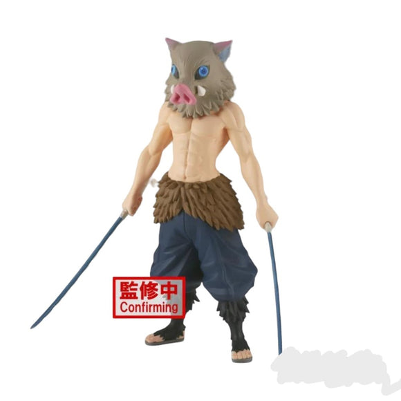  Escultura detallada del torso y máscara de jabalí de Inosuke