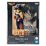 “Figura Bardock History Box Vol.6 de Dragon Ball Z en empaque Bandai.”