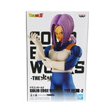 “Figura completa de Trunks con base negra incluida.”
