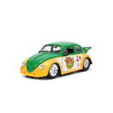 [PRE-VENTA] Auto 1:24 TMNT 59 VW DRAG BEETLE W/MICHELANGELO   Jada toys  JT-33741 [PRECIO NORMAL S/.239]