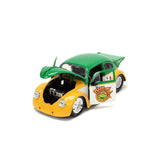 [PRE-VENTA] Auto 1:24 TMNT 59 VW DRAG BEETLE W/MICHELANGELO   Jada toys  JT-33741 [PRECIO NORMAL S/.239]