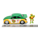 [PRE-VENTA] Auto 1:24 TMNT 59 VW DRAG BEETLE W/MICHELANGELO   Jada toys  JT-33741 [PRECIO NORMAL S/.239]