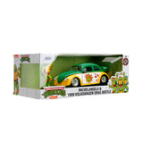 [PRE-VENTA] Auto 1:24 TMNT 59 VW DRAG BEETLE W/MICHELANGELO   Jada toys  JT-33741 [PRECIO NORMAL S/.239]