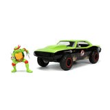 [PRE-VENTA] Auto 1:24 TMNT 67 CAMARO W/RAPHAEL   Jada toys  JT-33386 [PRECIO NORMAL S/.239]