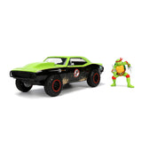 [PRE-VENTA] Auto 1:24 TMNT 67 CAMARO W/RAPHAEL   Jada toys  JT-33386 [PRECIO NORMAL S/.239]