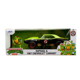 [PRE-VENTA] Auto 1:24 TMNT 67 CAMARO W/RAPHAEL   Jada toys  JT-33386 [PRECIO NORMAL S/.239]