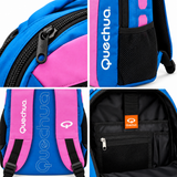 Mochila Quechua Turquesa con Rosado QC-14210 para Laptop y Tablet
