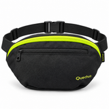 Canguro Quechua Negro con Verde Q-5217A de 2 Compartimentos