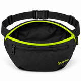 Canguro Quechua Negro con Verde Q-5217A de 2 Compartimentos