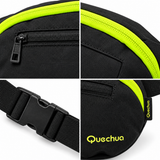 Canguro Quechua Negro con Verde Q-5217A de 2 Compartimentos