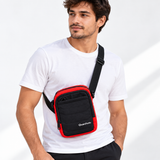 Bolso Quechua Rojo con Negro Q-5205B Compacto y Funcional