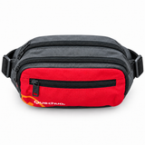 Canguro Quechua Rojo con Lila QC-14103 de 4 Compartimentos