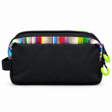 Estuche Quechua Negro con Diseño Multicolor Q-1305A