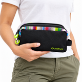 Estuche Quechua Negro con Diseño Multicolor Q-1305A