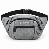 Canguro Quechua Plomo con Negro Q-5215C de 3 Compartimentos