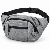 Canguro Quechua Plomo con Negro Q-5215C de 3 Compartimentos