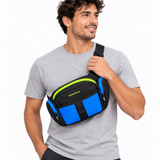 Canguro Quechua Q-5218A Negro con Turquesa de Poliéster