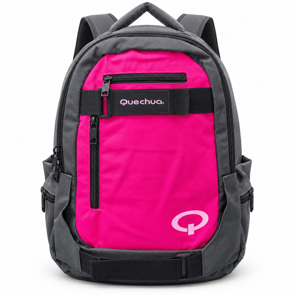 Mochila Quechua QC-14207 Verde o Fucsia con Compartimiento para Laptop y Tablet