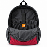 Mochila Quechua QC-14212 Guinda/Verde con Bolsillos Laterales y Divisiones Internas