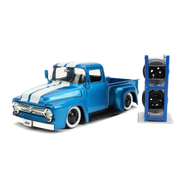 [PRE-VENTA] Auto 1:24 56 FORD F-100 PICK UP W/RACK   Jada toys  JT-31541 [PRECIO NORMAL S/.229]