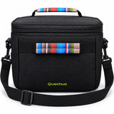 Lonchera Térmica Quechua Q-1303 Negra con Tirante Ajustable y Asa de Mano