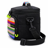 Lonchera Térmica Quechua Q-1303 Negra con Tirante Ajustable y Asa de Mano