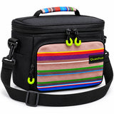 Lonchera Térmica Quechua Q-1303 Negra con Tirante Ajustable y Asa de Mano