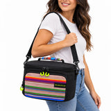 Lonchera Térmica Quechua Q-1303 Negra con Tirante Ajustable y Asa de Mano