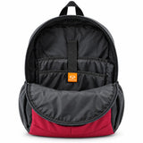 Mochila Quechua QC-14212 Guinda/Verde con Bolsillos Laterales y Divisiones Internas