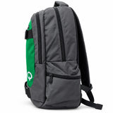 Mochila Quechua QC-14212 Guinda/Verde con Bolsillos Laterales y Divisiones Internas