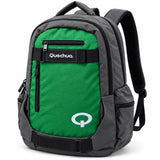 Mochila Quechua QC-14212 Guinda/Verde con Bolsillos Laterales y Divisiones Internas
