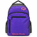 Mochila Quechua QC-14214 Lila/Guinda con Bolsillos Laterales y Doble Compartimiento