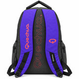 Mochila Quechua QC-14214 Lila/Guinda con Bolsillos Laterales y Doble Compartimiento