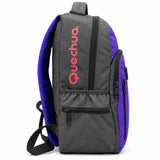 Mochila Quechua QC-14214 Lila/Guinda con Bolsillos Laterales y Doble Compartimiento