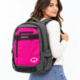 Mochila Quechua QC-14207 Verde o Fucsia con Compartimiento para Laptop y Tablet