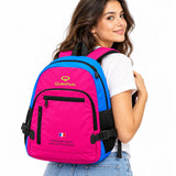 Mochila Quechua QC-14211 Fucsia/Turquesa con Divisiones Internas