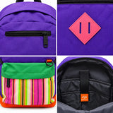 Mochila Quechua QC-14213 Lila con Porta Laptop y Bolsillos Laterales