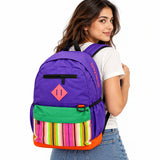 Mochila Quechua QC-14213 Lila con Porta Laptop y Bolsillos Laterales