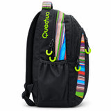 Mochila Quechua Q-1301 Negra con Verde para Laptop y Botellas Laterales