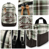 Mochila Skechers Backpack Marrón 72801.33 | Estilo Retro y Funcionalidad
