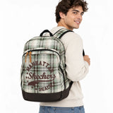 Mochila Skechers Backpack Marrón 72801.33 | Estilo Retro y Funcionalidad