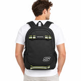 Mochila Skechers Modelo Traveler Negra 76904.06 con Porta Tablet