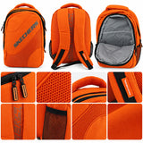 Mochila Skechers Polyester Naranja 70206.69 con Bolsillos Laterales