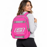 Mochila Skechers Polyester Rosado 70404.59 con Porta Laptop