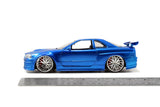 [PRE-VENTA] Auto FF - BRIAN's Nissan Skyline GT-R (R34) Candy Blue 1:24 Jada JT-97173-4 [PRECIO NORMAL S/.160]